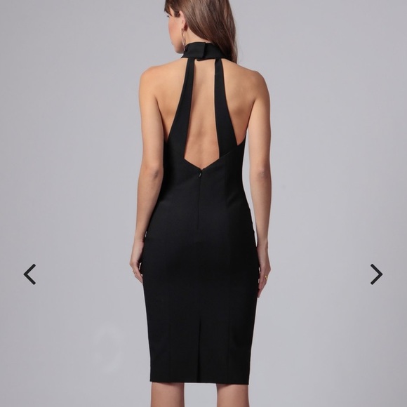 NWT Jay Godfrey Soori High Neck Midi Dress, Black - Picture 2 of 8